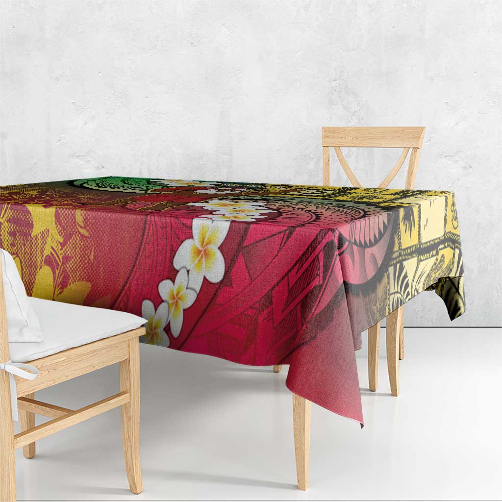 Vanuatu Christmas Tablecloth Ni-Van Santa Retro Style - Polynesian Pride