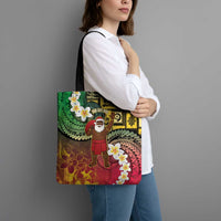 Vanuatu Christmas Tote Bag Ni-Van Santa Retro Style - Polynesian Pride