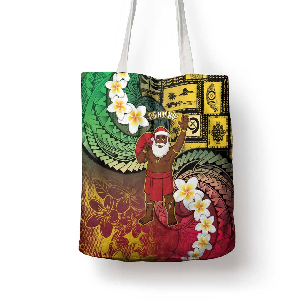 Vanuatu Christmas Tote Bag Ni-Van Santa Retro Style - Polynesian Pride