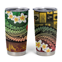 Vanuatu Christmas Tumbler Cup Ni-Van Santa Retro Style - Polynesian Pride
