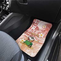 Hawaii Mele Kalikimaka Car Mats Hula Santa Retro Style Red - Polynesian Pride