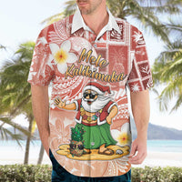 Hawaii Mele Kalikimaka Hawaiian Shirt Hula Santa Retro Style Red LT05 - Polynesian Pride