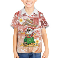Hawaii Mele Kalikimaka Hawaiian Shirt Hula Santa Retro Style Red LT05 - Polynesian Pride