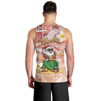 Hawaii Mele Kalikimaka Men Tank Top Hula Santa Retro Style Red - Polynesian Pride