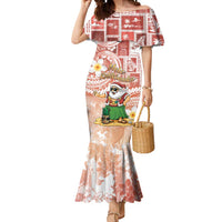 Hawaii Mele Kalikimaka Mermaid Dress Hula Santa Retro Style Red - Polynesian Pride