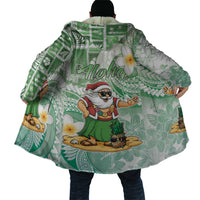Hawaii Mele Kalikimaka Cloak Hula Santa Retro Style Green - Polynesian Pride