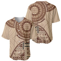 Samoa Siapo Pattern Simple Style Baseball Jersey LT05 - Polynesian Pride