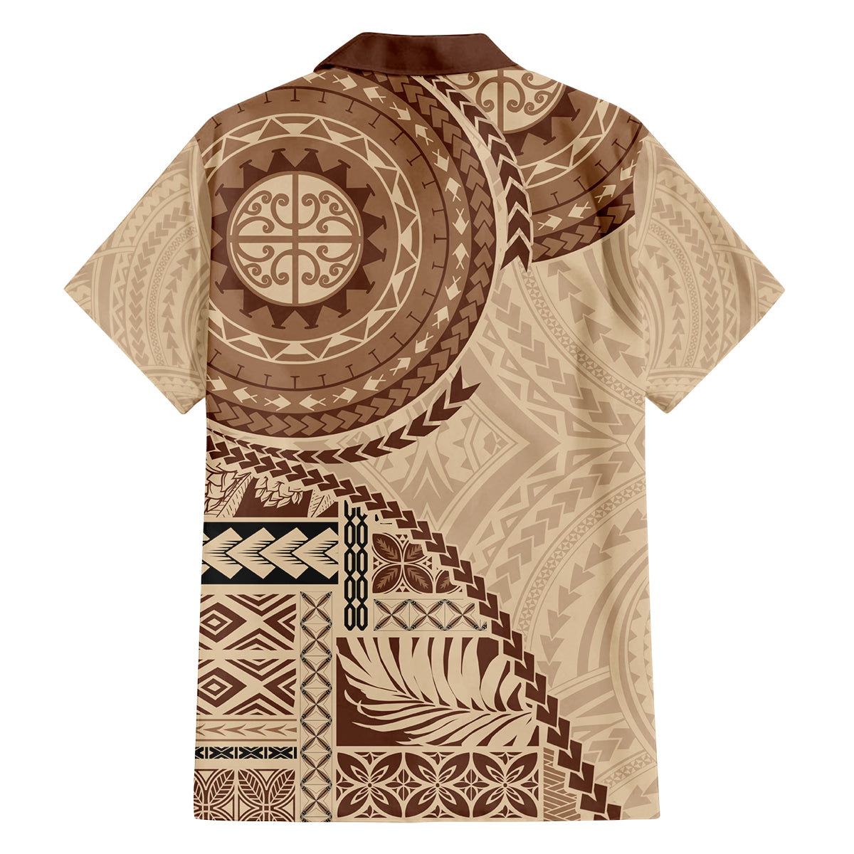 Samoa Siapo Pattern Simple Style Family Matching Tank Maxi Dress and Hawaiian Shirt LT05 - Polynesian Pride