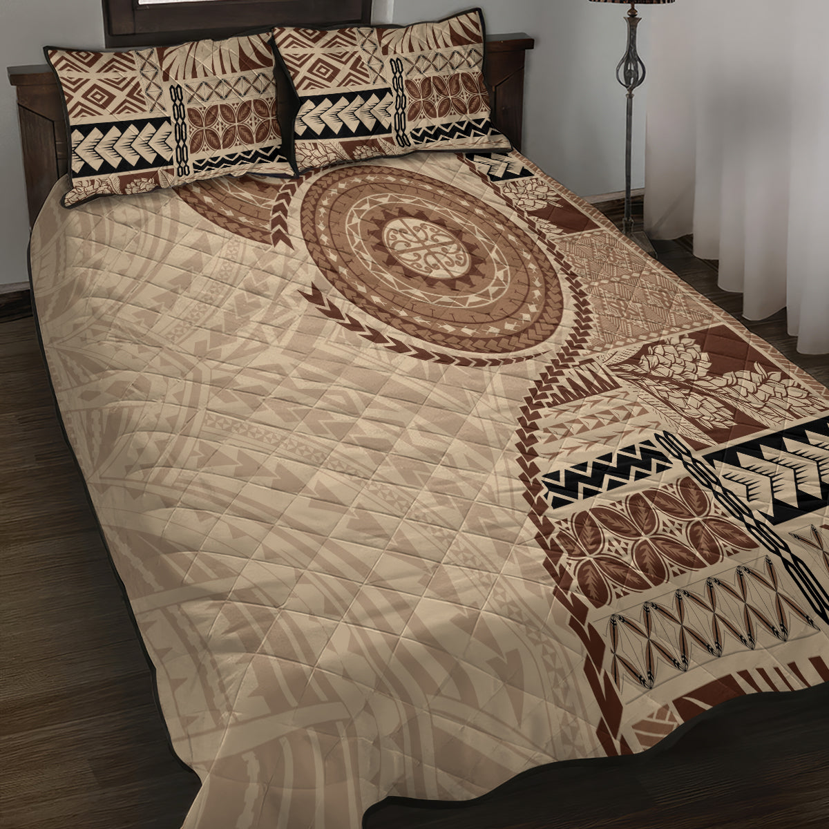 Samoa Siapo Pattern Simple Style Quilt Bed Set LT05 - Polynesian Pride