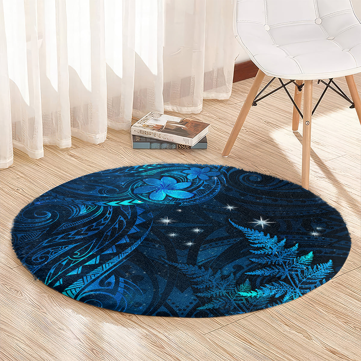 New Zealand Matariki Round Carpet Maori New Year LT05 - Polynesian Pride