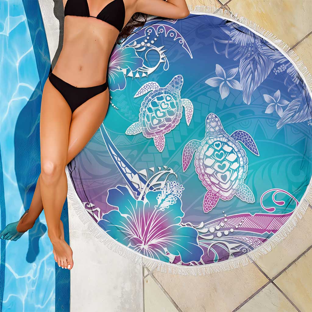 Polynesia Sea Turtle Couple Beach Blanket Love Is Life