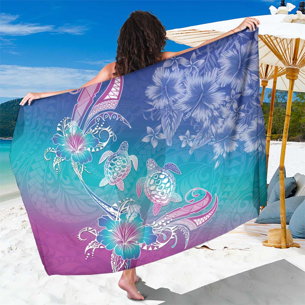 Polynesia Sea Turtle Couple Sarong Love Is Life