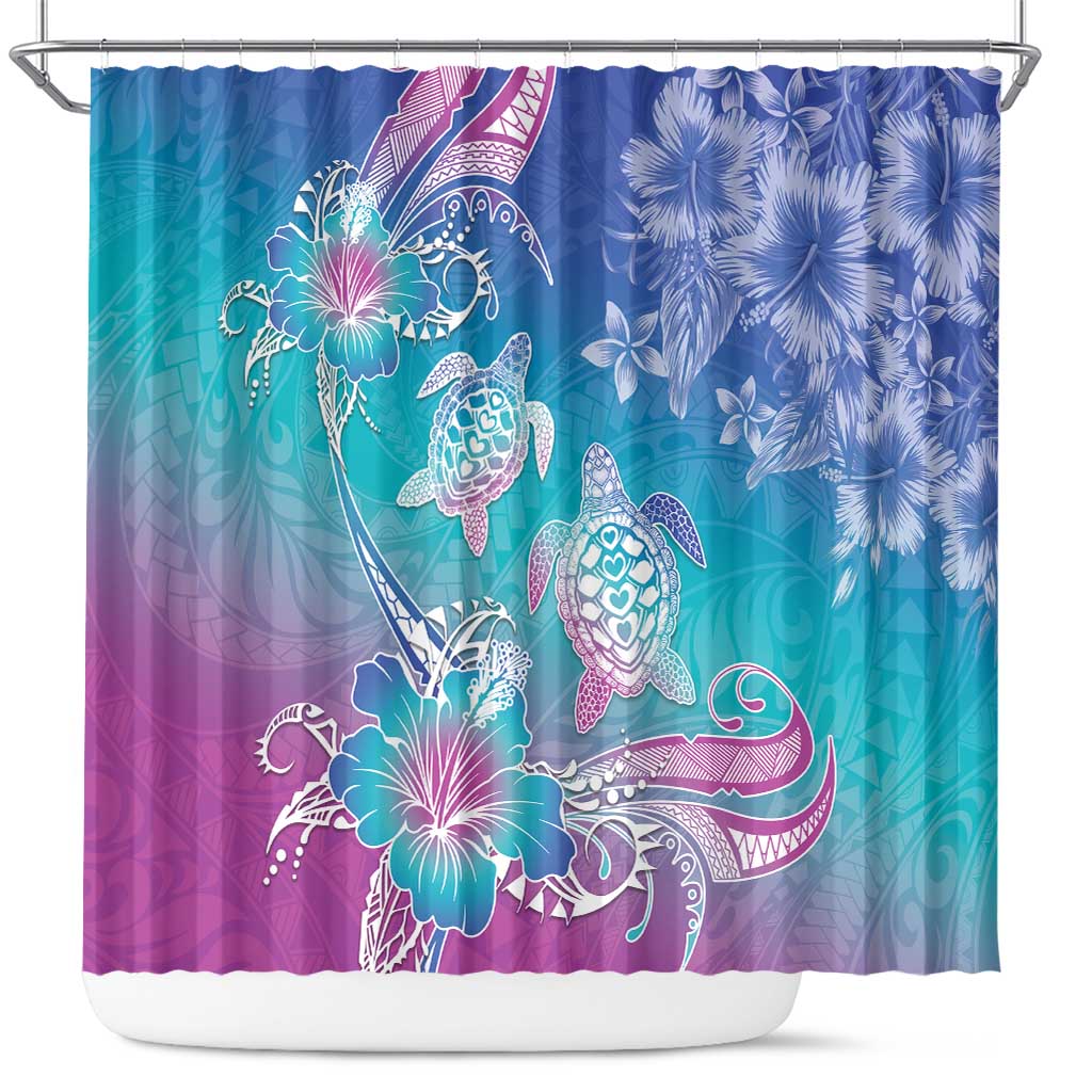 Polynesia Sea Turtle Couple Shower Curtain Love Is Life