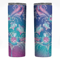 Polynesia Sea Turtle Couple Skinny Tumbler Love Is Life