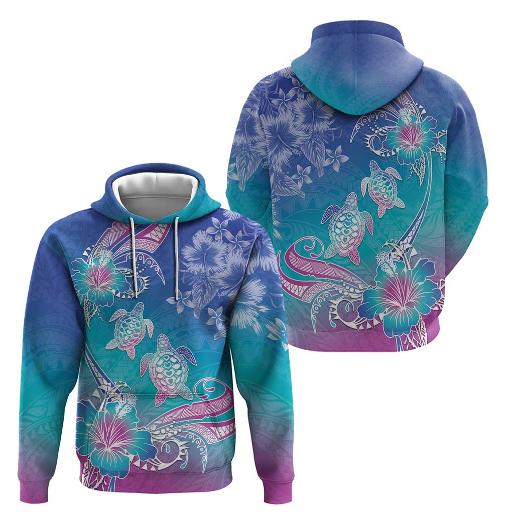 Polynesia Sea Turtle Couple Zip Hoodie Love Is Life