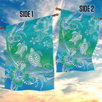 Polynesia Sea Turtle Couple Garden Flag I Am Turtley In Love With You