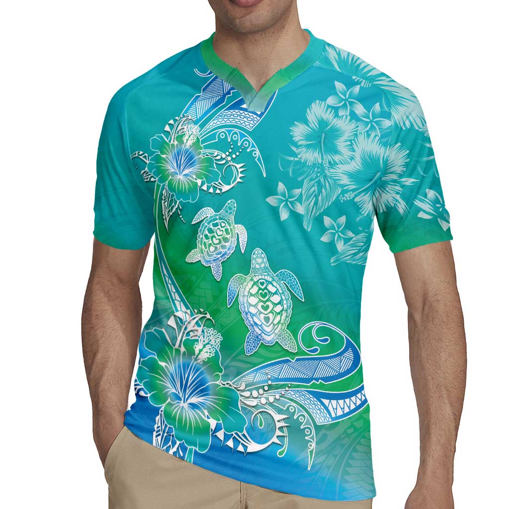 Polynesia Sea Turtle Couple Rugby Jersey I Am Turtley In Love With You