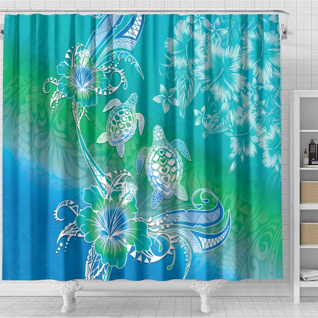 Polynesia Sea Turtle Couple Shower Curtain I Am Turtley In Love With You