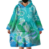 Polynesia Sea Turtle Couple Wearable Blanket Hoodie I Am Turtley In Love With You LT05 - Polynesian Pride