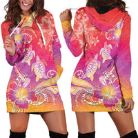 Polynesia Sea Turtle Couple Hoodie Dress One Soul One Love