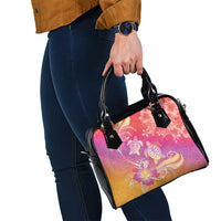 Polynesia Sea Turtle Couple Shoulder Handbag One Soul One Love