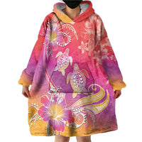 Polynesia Sea Turtle Couple Wearable Blanket Hoodie One Soul One Love LT05 - Polynesian Pride