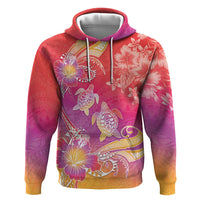 Polynesia Sea Turtle Couple Zip Hoodie One Soul One Love