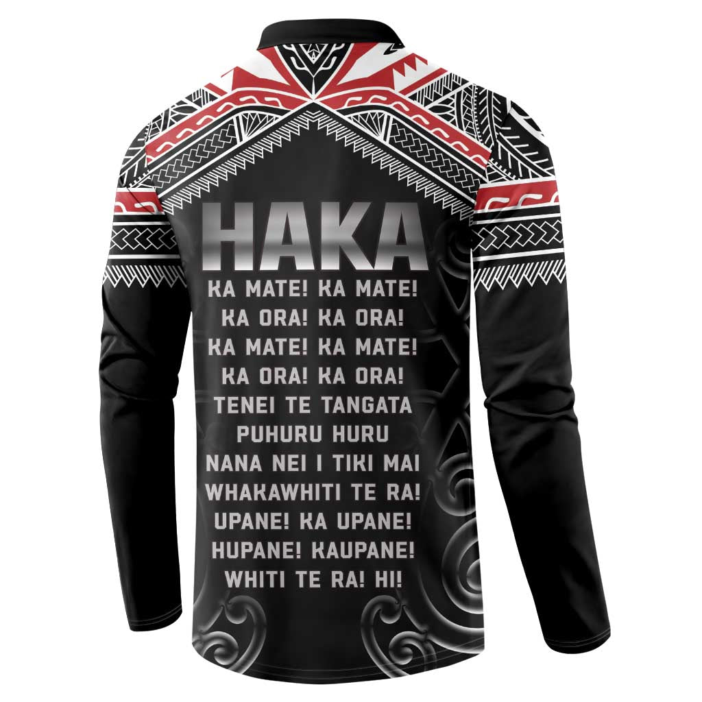 New Zealand Aotearoa Button Sweatshirt Traditional Kapa Haka