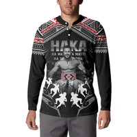 New Zealand Aotearoa Button Sweatshirt Traditional Kapa Haka