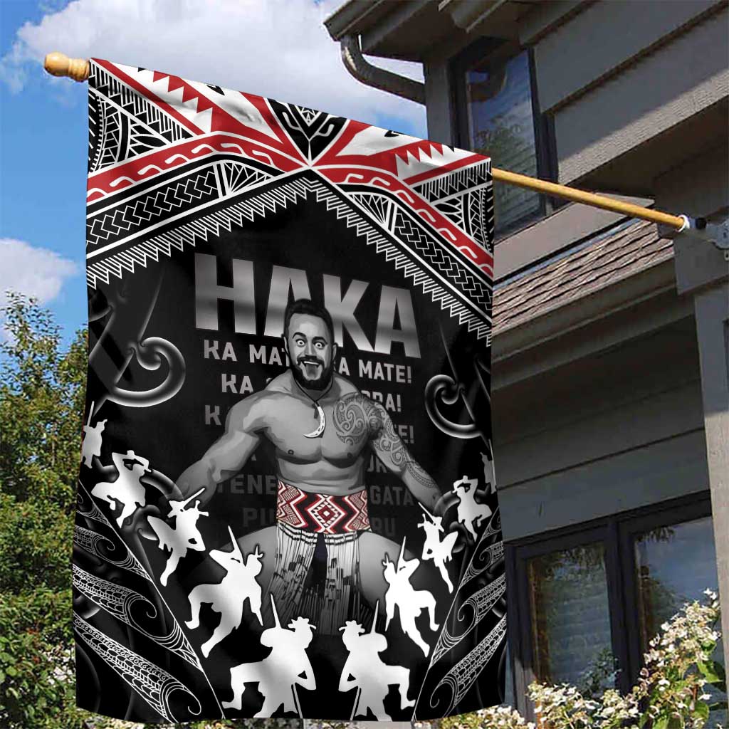 New Zealand Aotearoa Garden Flag Traditional Kapa Haka