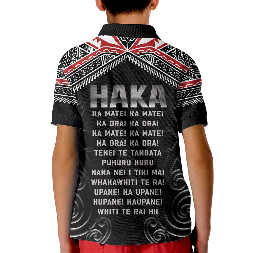 New Zealand Aotearoa Kid Polo Shirt Traditional Kapa Haka