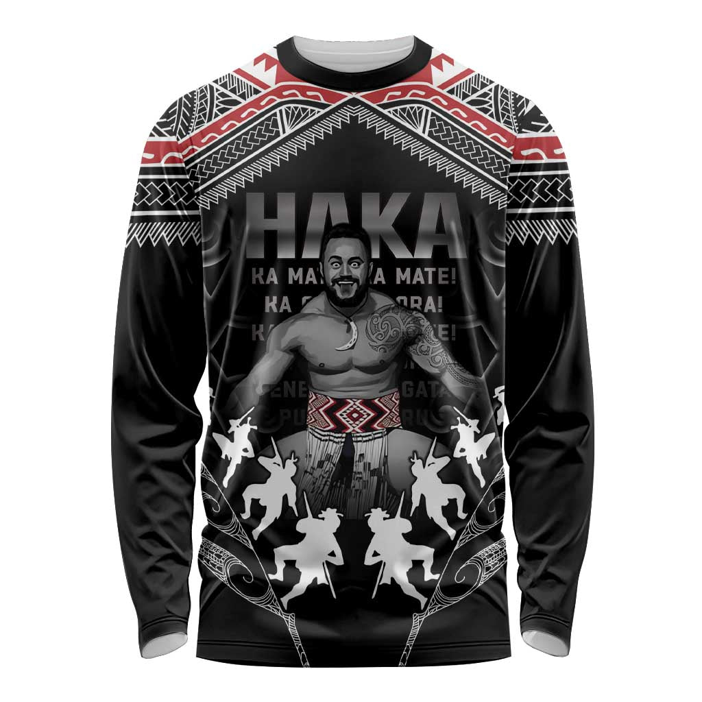 New Zealand Aotearoa Long Sleeve Shirt Traditional Kapa Haka