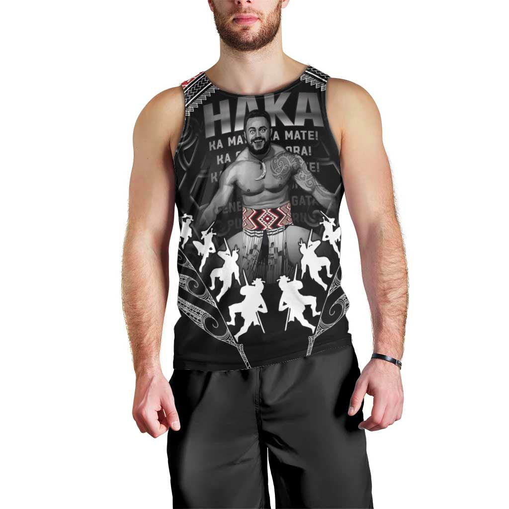 New Zealand Aotearoa Men Tank Top Traditional Kapa Haka