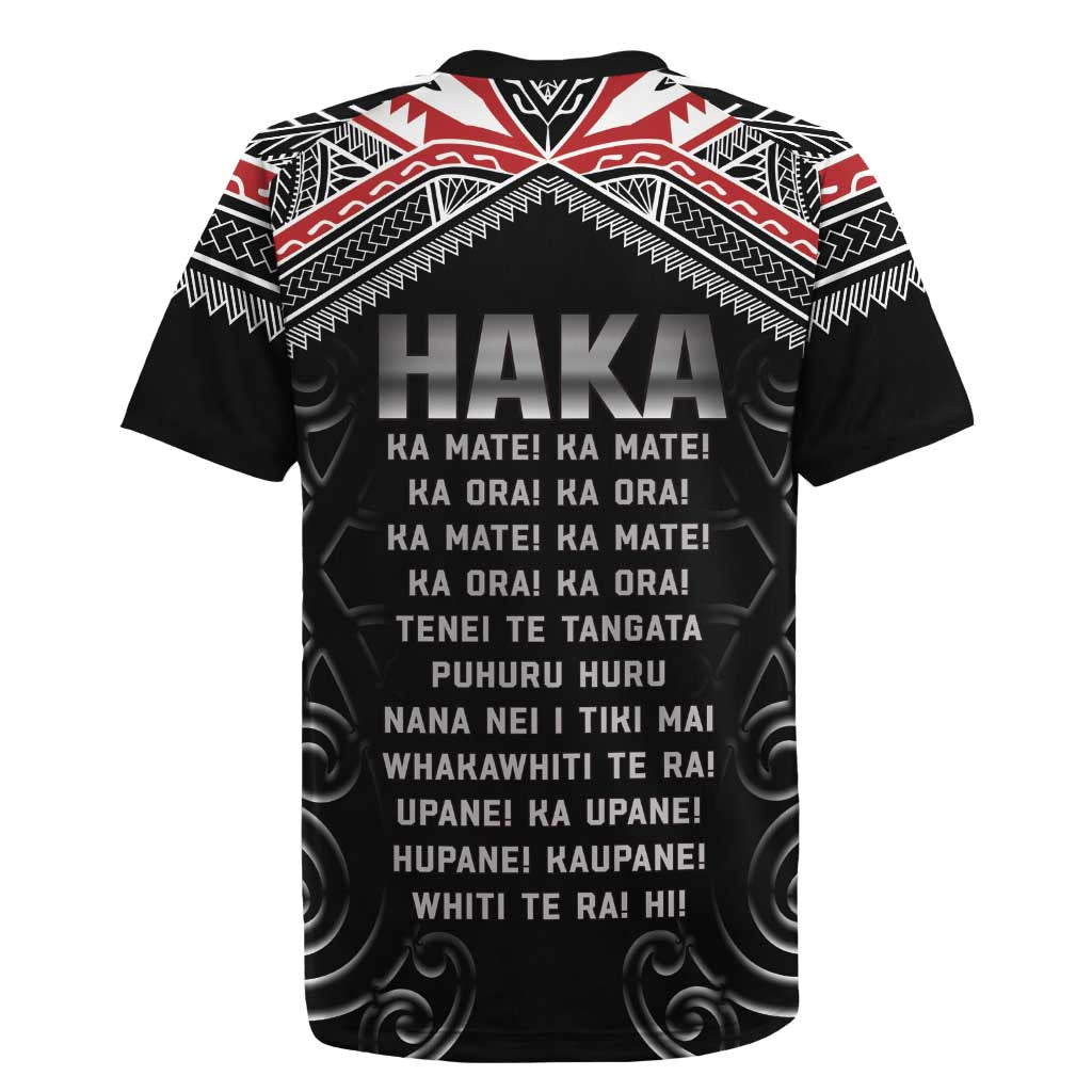 New Zealand Aotearoa Rugby Jersey Traditional Kapa Haka