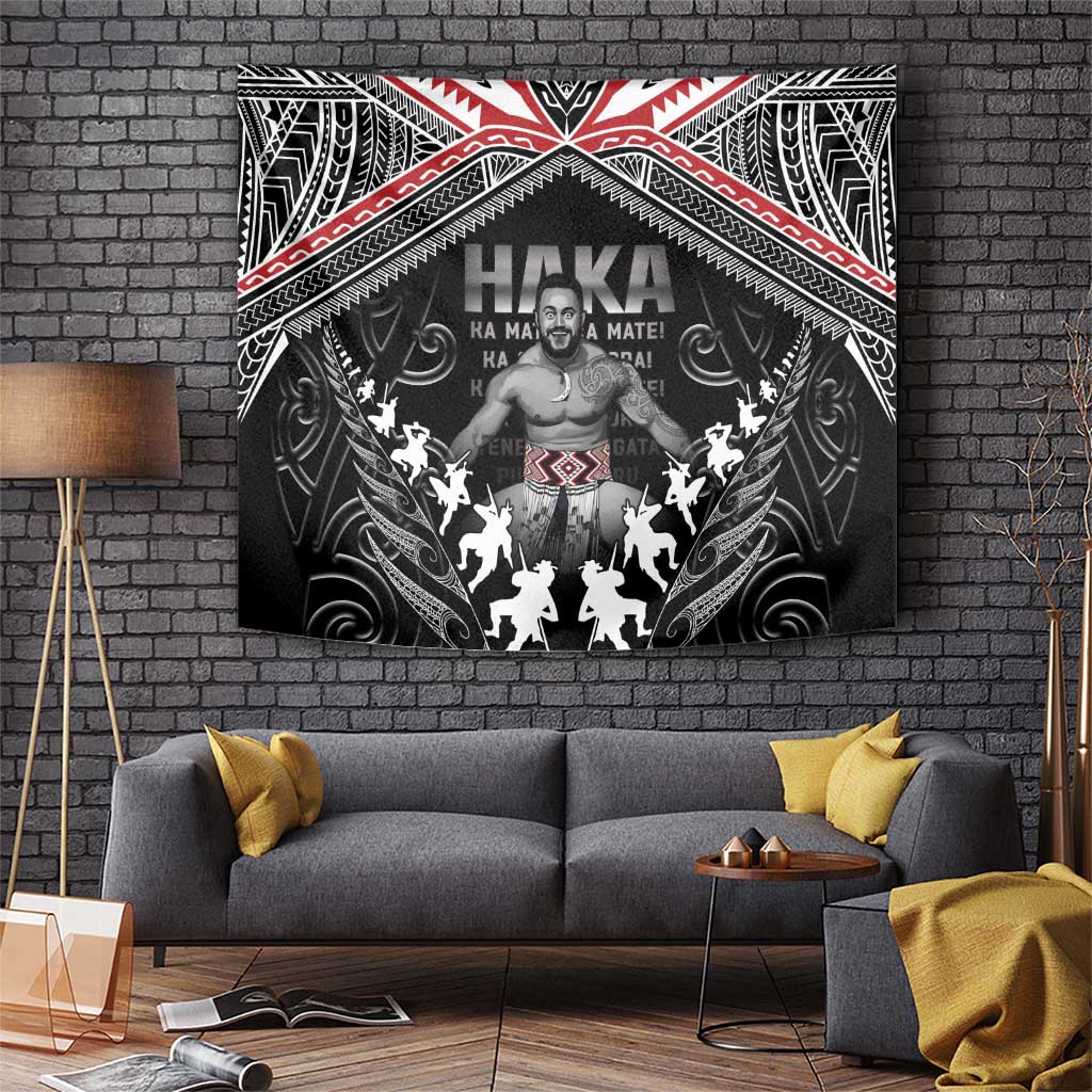 New Zealand Aotearoa Tapestry Traditional Kapa Haka LT05 Black - Polynesian Pride