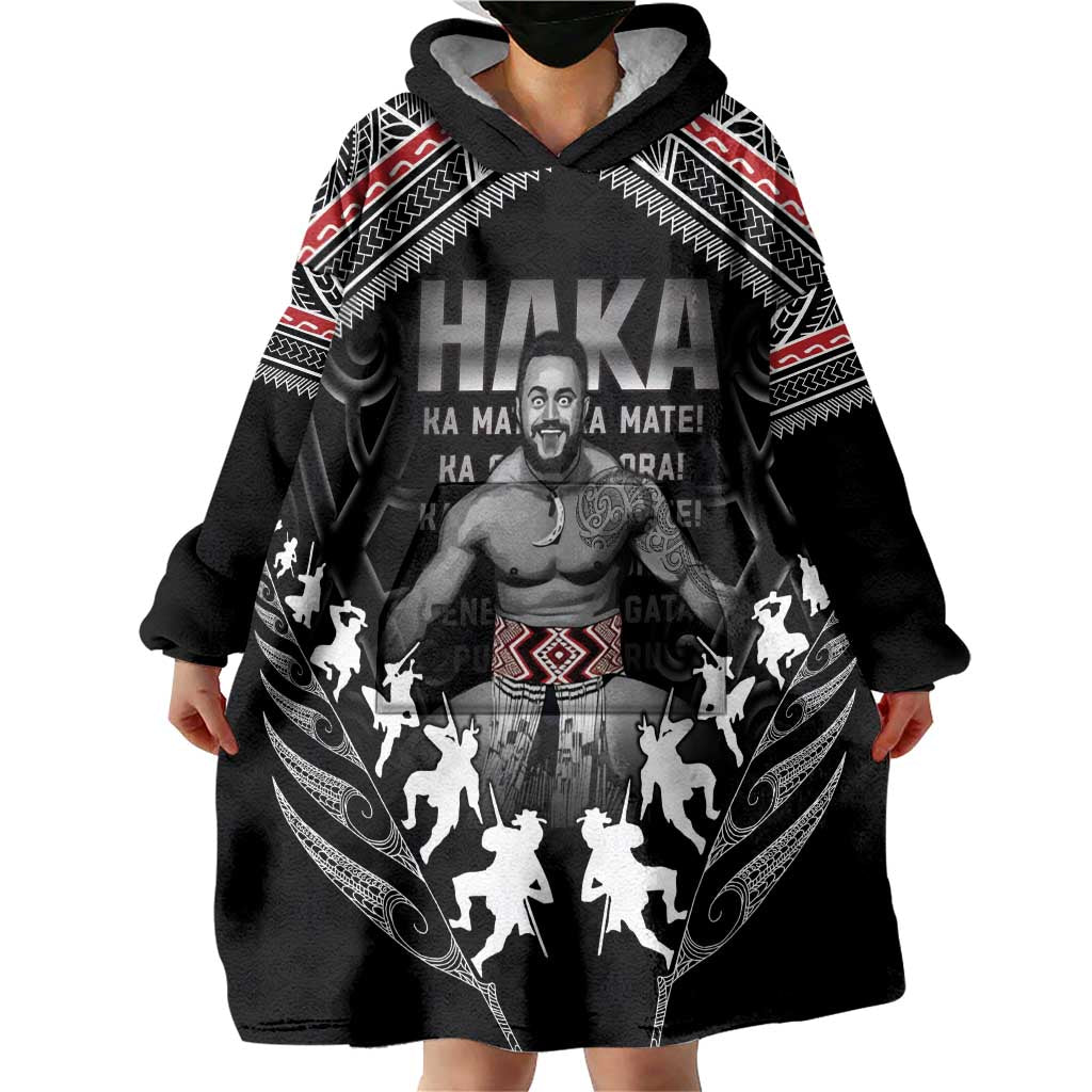 New Zealand Aotearoa Wearable Blanket Hoodie Traditional Kapa Haka LT05 - Polynesian Pride