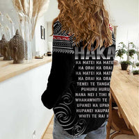 New Zealand Aotearoa Women Casual Shirt Traditional Kapa Haka