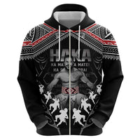 New Zealand Aotearoa Zip Hoodie Traditional Kapa Haka