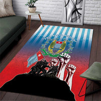 Free West Papua Area Rug One People One Soul Unique Style LT05 Blue - Polynesian Pride