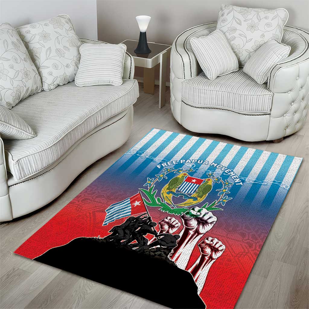 Free West Papua Area Rug One People One Soul Unique Style LT05 - Polynesian Pride