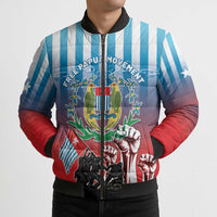 Personalised Free West Papua Bomber Puffer Jacket One People One Soul Unique Style - Polynesian Pride