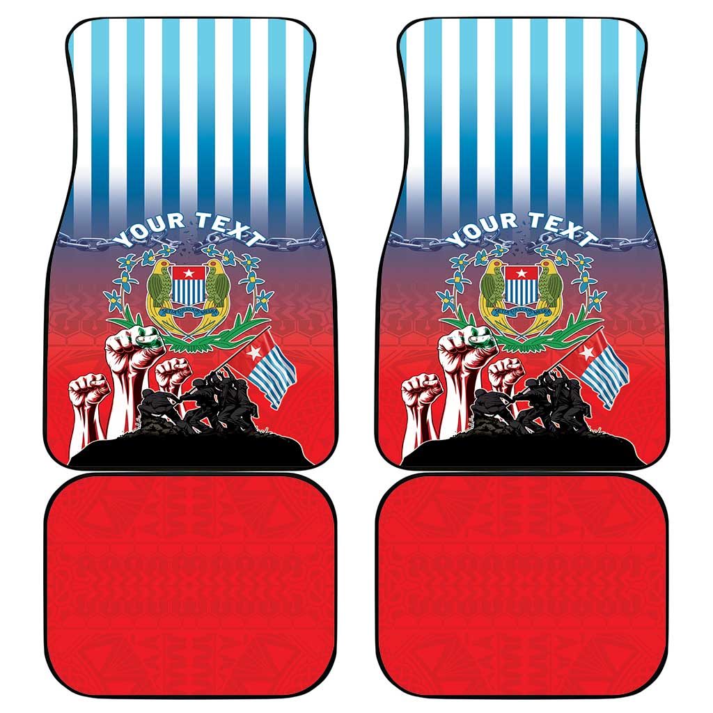 Personalised Free West Papua Car Mats One People One Soul Unique Style LT05 - Polynesian Pride