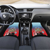 Personalised Free West Papua Car Mats One People One Soul Unique Style LT05 Set 2pcs - Front Blue - Polynesian Pride