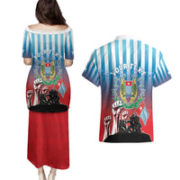 Personalised Free West Papua Couples Matching Puletasi and Hawaiian Shirt One People One Soul Unique Style LT05 - Polynesian Pride