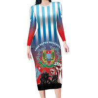 Personalised Free West Papua Family Matching Long Sleeve Bodycon Dress and Hawaiian Shirt One People One Soul Unique Style - Polynesian Pride