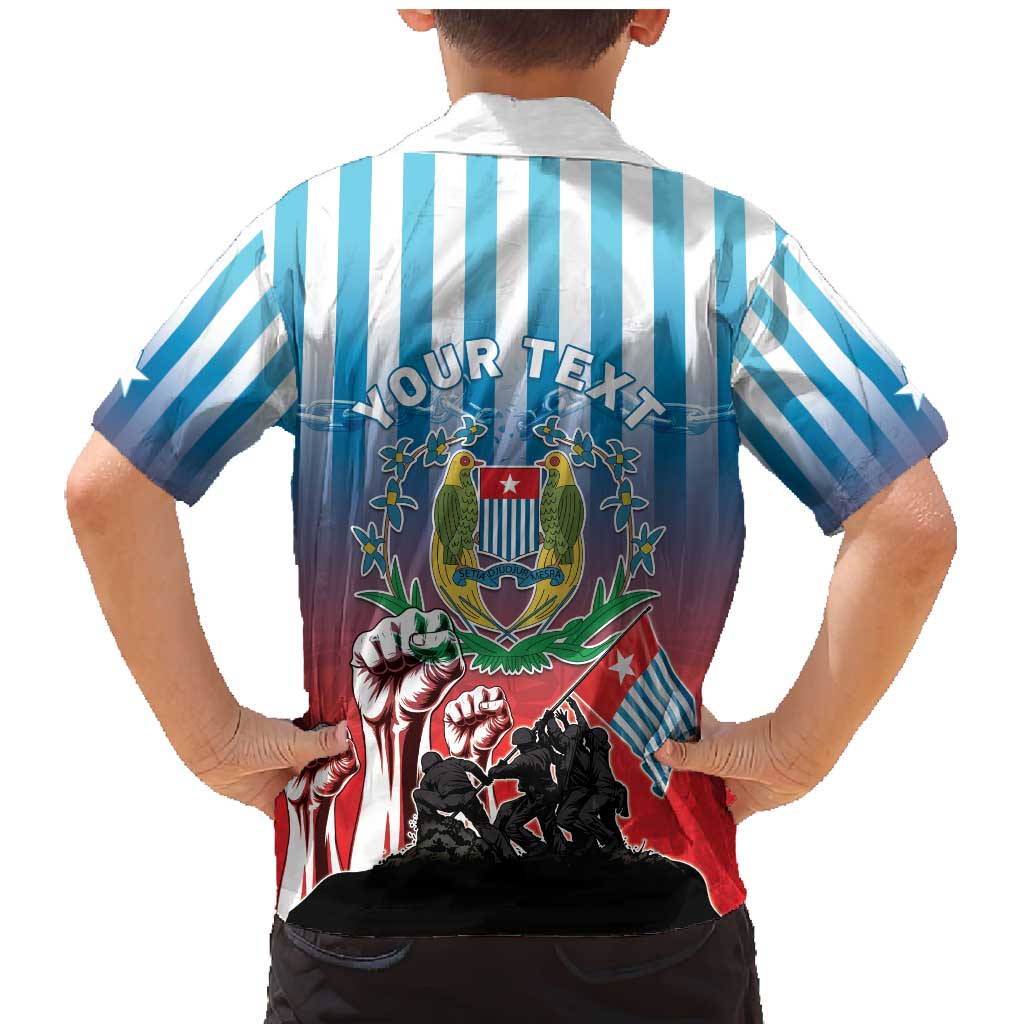 Personalised Free West Papua Family Matching Mermaid Dress and Hawaiian Shirt One People One Soul Unique Style - Polynesian Pride