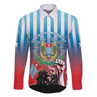 Personalised Free West Papua Family Matching Off The Shoulder Long Sleeve Dress and Hawaiian Shirt One People One Soul Unique Style - Polynesian Pride