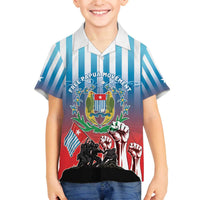 Personalised Free West Papua Family Matching Off The Shoulder Long Sleeve Dress and Hawaiian Shirt One People One Soul Unique Style - Polynesian Pride
