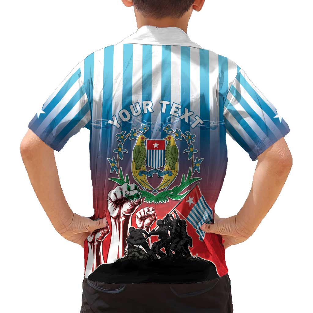 Personalised Free West Papua Family Matching Puletasi and Hawaiian Shirt One People One Soul Unique Style LT05 - Polynesian Pride
