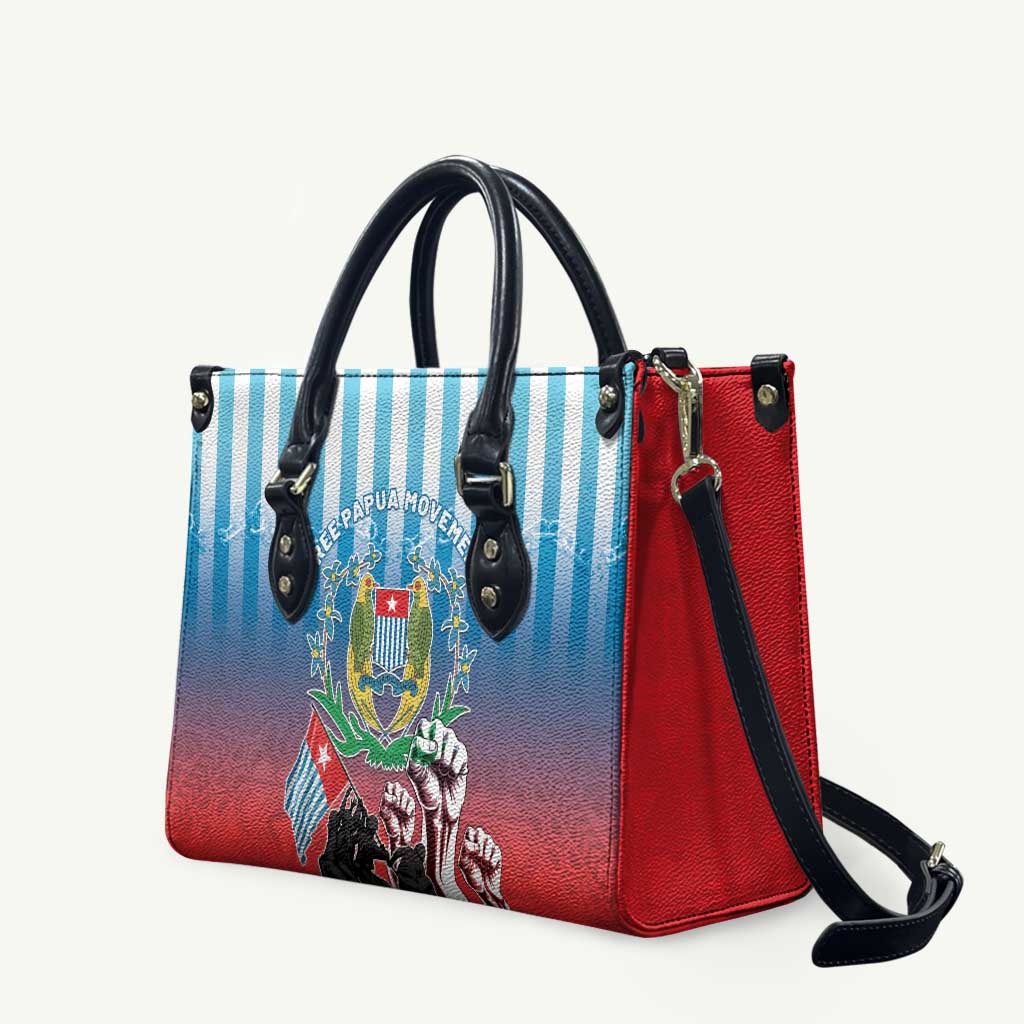 Free West Papua Leather Bag One People One Soul Unique Style - Polynesian Pride